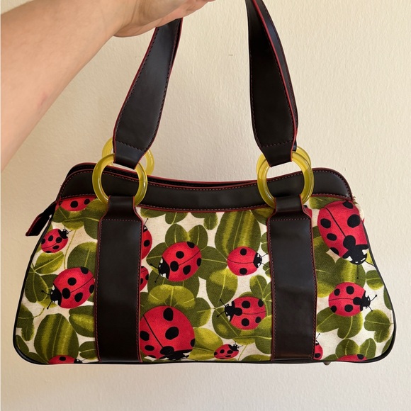 Ladybug Patterned Handbag - Picture 2 of 8
